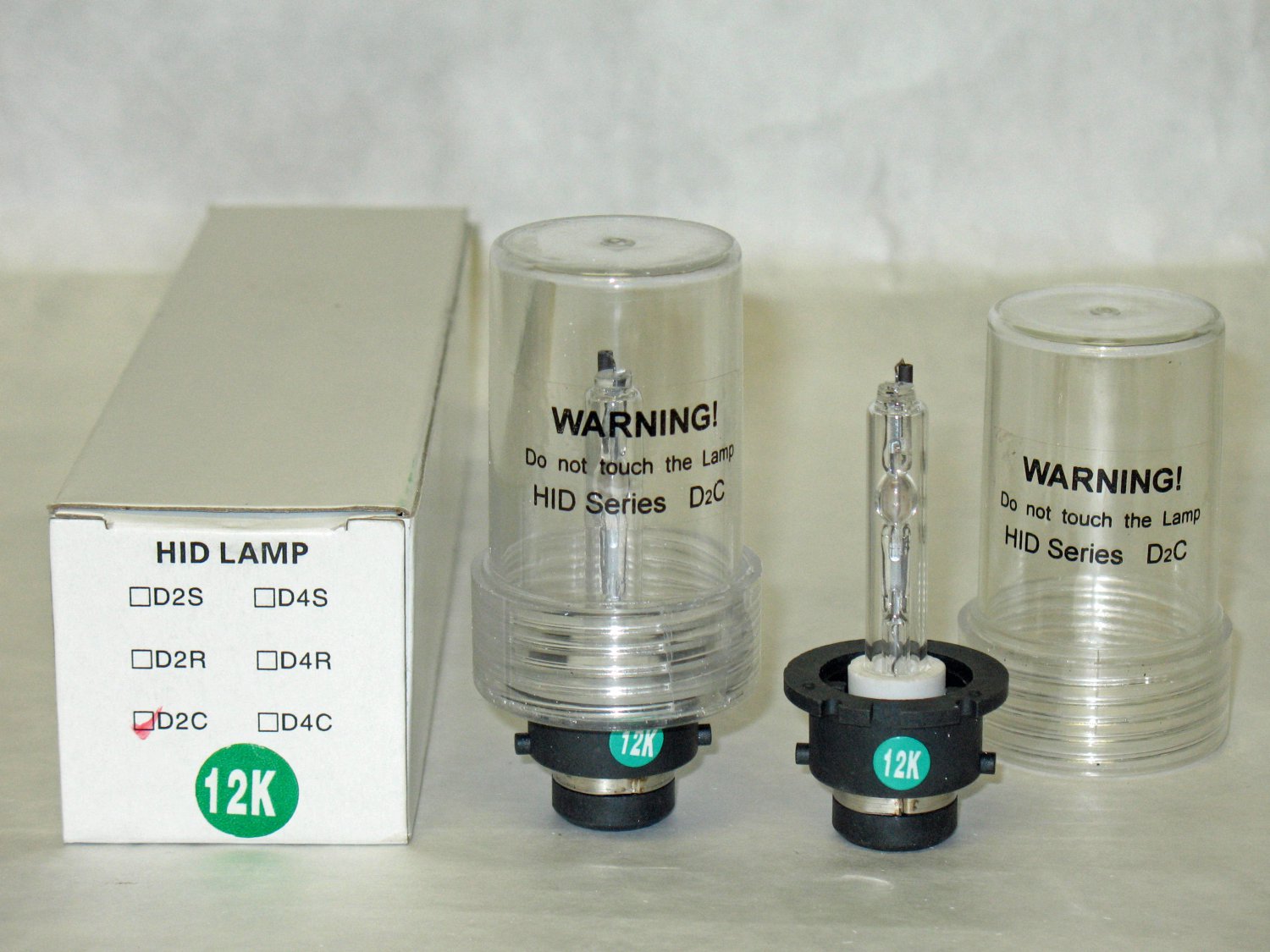 12,000K D2S HID Replacement Light Bulbs for OEM Xenon Headlamps Headlights Head Lamps Lights