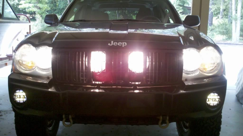 Jeep Grand Cherokee Behind the Grille Driving Lights Lamps Kit