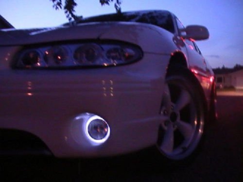 1997-2003 Pontiac Grand Prix White Angel Eye Fog Lamps Lights Kit