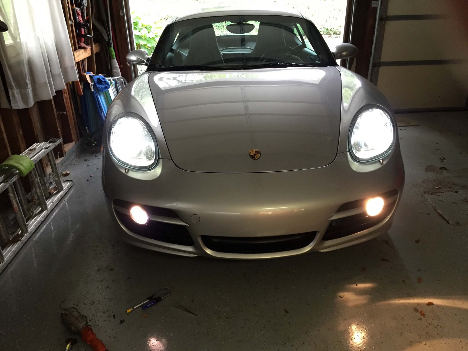 Porsche Cayman 987c Xenon Fog Lamps Driving Lights Kit