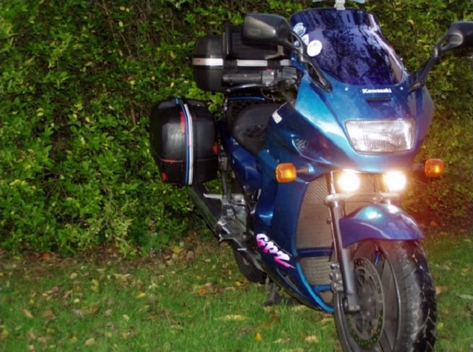 Kawasaki GPZ1100 Micro Hella Driving Lights Fog Lamps Kit