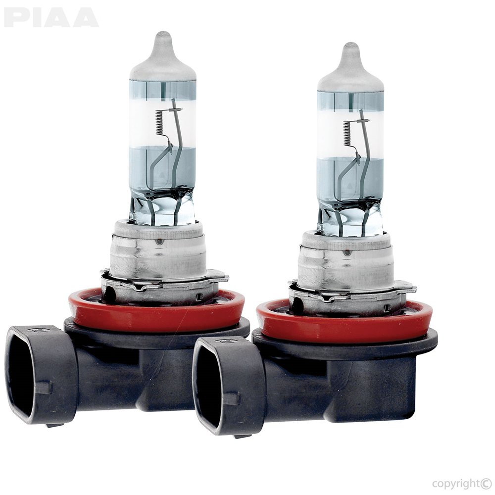 PIAA H11 Night Tech 3600K Xtra 55W = 110W Light Bulbs Set of 2