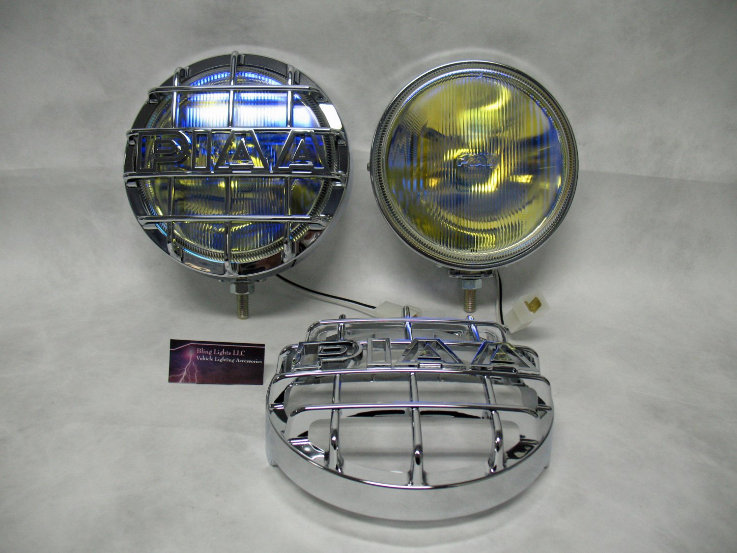 2X PIAA 520 Plasma Ion Yellow 2500K Driving Lamp 6.25" Enclosures ( 05203 )
