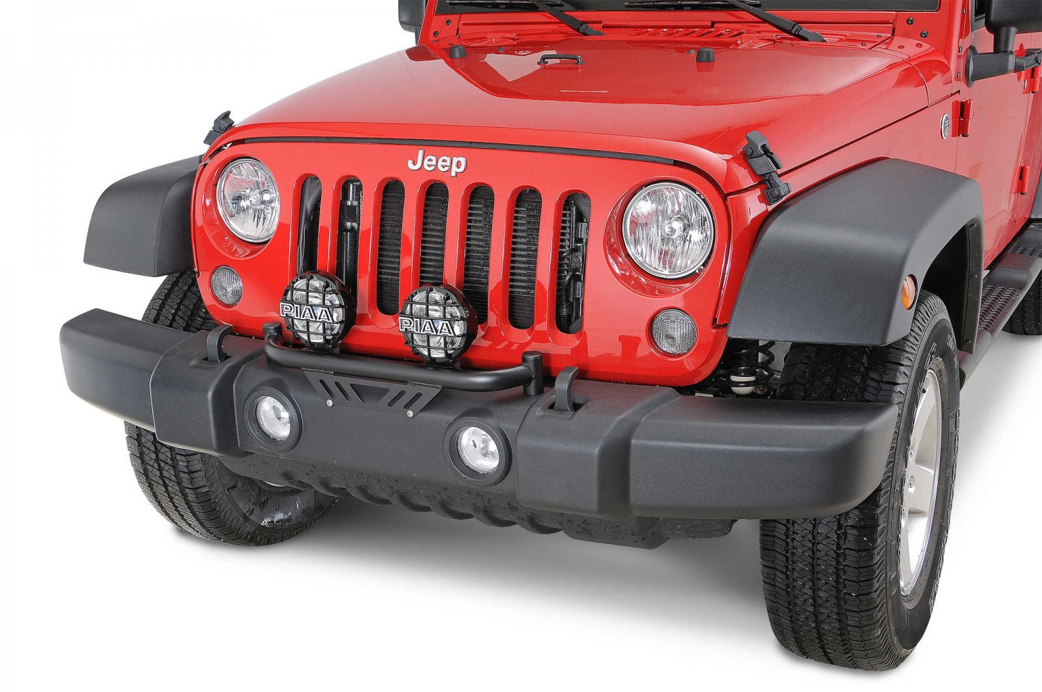 PIAA Black 2x Lamp Bumper Bar for 2007-2017 Jeep Wrangler JK