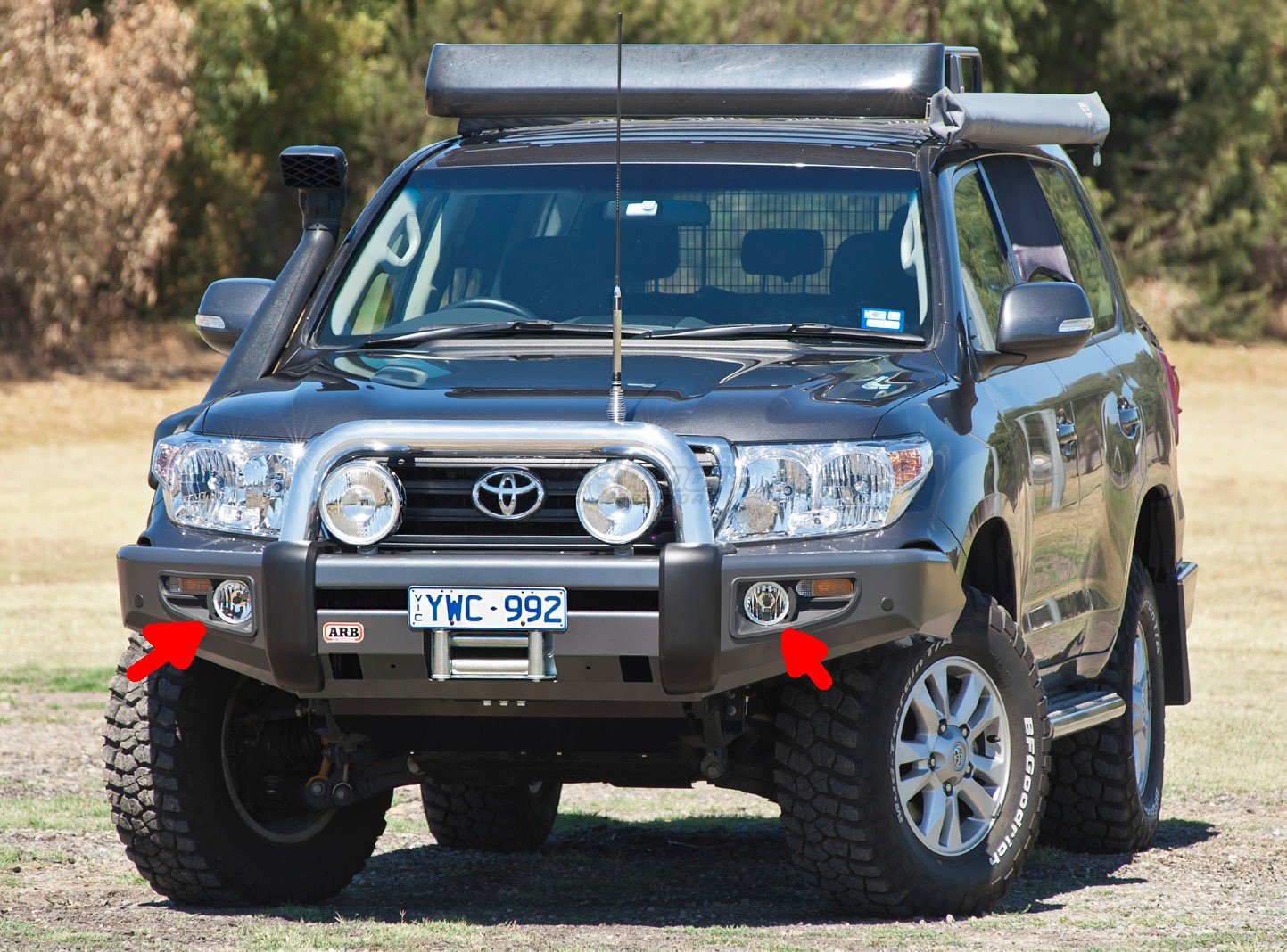 Halo Fog Lamp Kit for Toyota Land Cruiser ARB Bumper