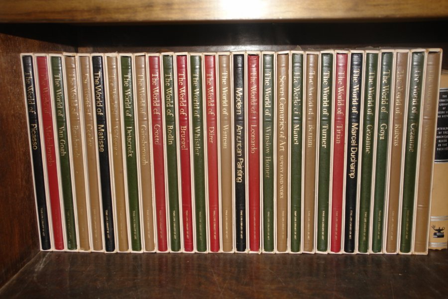 28 TIME LIFE LIBRARY OF ART BOOKS LOT COLLECTION, Leonardo, Rembrandt, Picasso