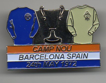 1972 European Cup Winners Cup Kit Pin Badge
