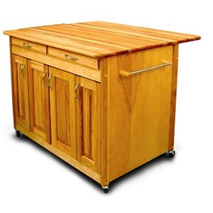 Giant Kitchen Island with Drop Leaf Dining