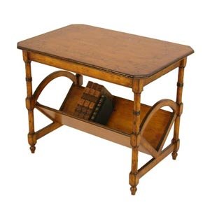 Distressed Bookseller End Table