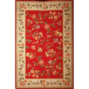 Colonial Crimson Area Rug
