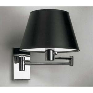 Nessen Polished Chrome Swing Arm Lamps