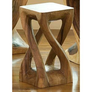 Double Twist Acacia Table