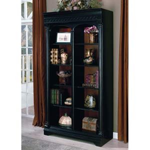 Chocolate and Cherry Bookcase with Lighting