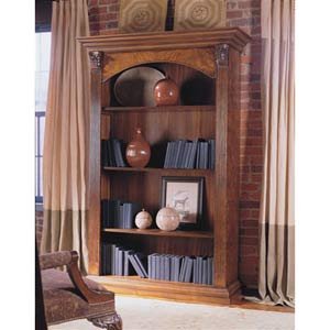 Walnut Marquetry Single Bookcase