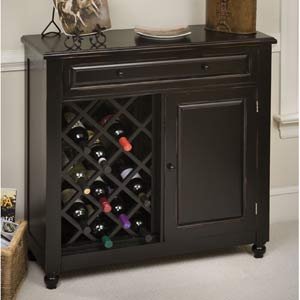 Raised Panel Wine Cabinet