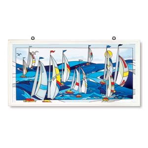 Sailboats Art Panel