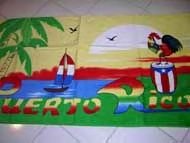 puerto rico rooster towel