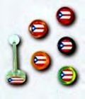 PUERTO RICO FLAG BRB EARRING