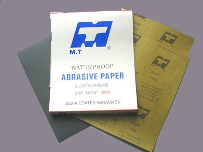 Water proof abrasive paper