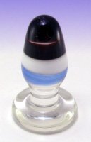 Pyrex Glass Patriotic Anal Plug