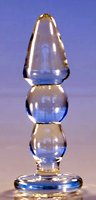 Pyrex Glass Triple Treat Anal Plug