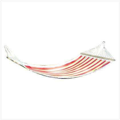 Colorfully Striped Single-Person Hammock