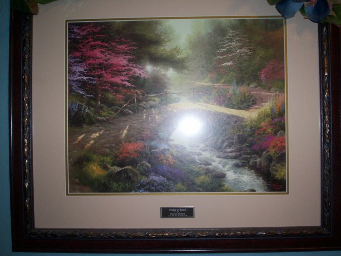 Home Interiors Bridge of Faith by Thomas Kincade Library Edition