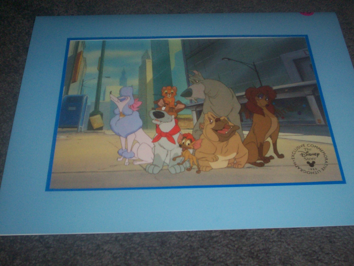 Oliver & Company Disney Lithograph