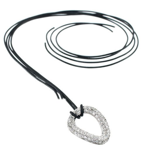 Lady Swarovski Crystals Necklace Pendant Jewelry Jewellery NEW