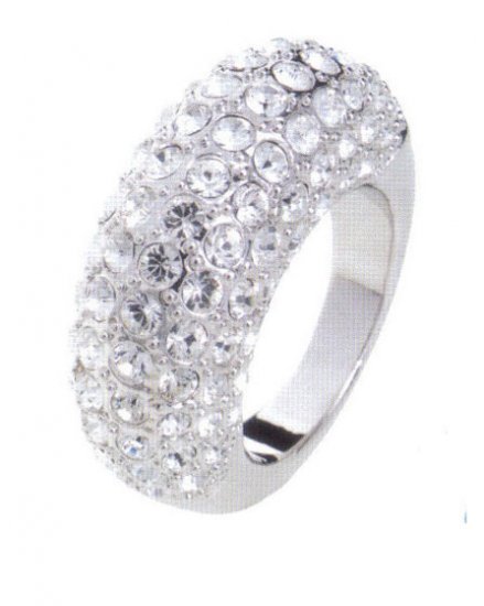 Lady Swarovski Crystals Ring Jewelry Jewellery NEW - RING Heart DIVA