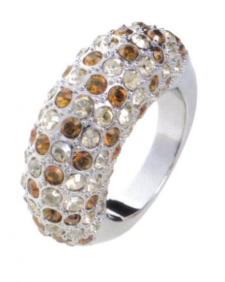 Lady Swarovski Crystals Ring Jewelry Jewellery NEW - RING Heart DIVA