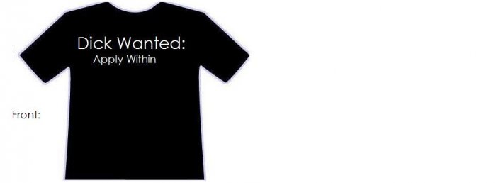 Dick Wanted t-shirt