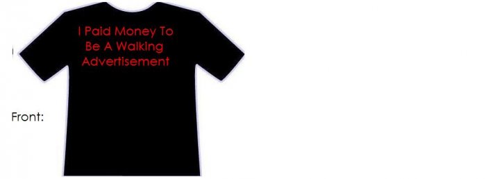 walking advertisement