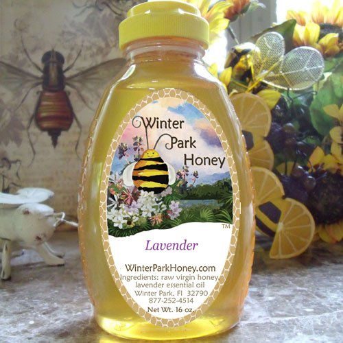 Lavender Honey 16oz - Raw, Pure, Natural