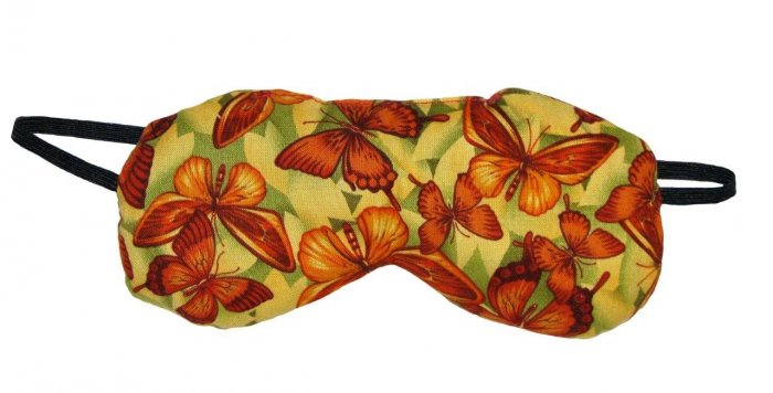 Green with orange butterflies