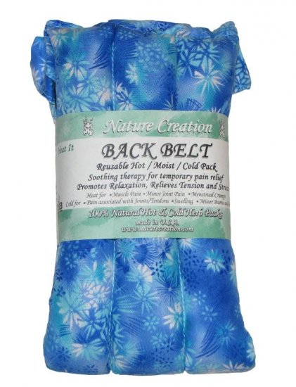 Blue pattern with white flowers - IMPERFECT