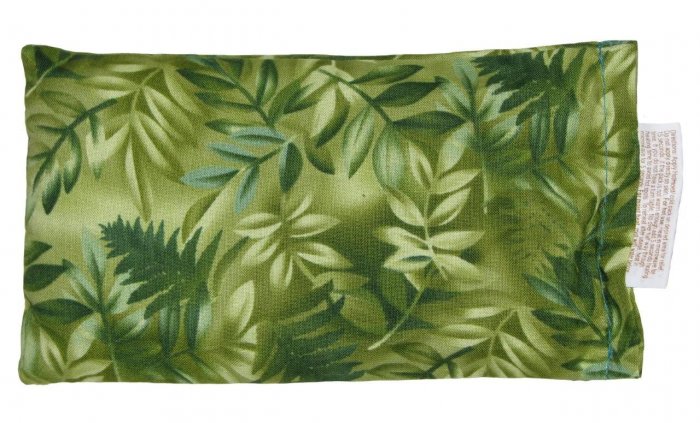 Green with tropical leaves