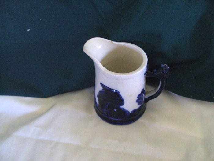 Old Sleepy Eye Stoneware Pitcher-Monmouth Illinois 4 inches