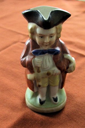 Vintage Miniature Toby Jug: Gentleman with Bird