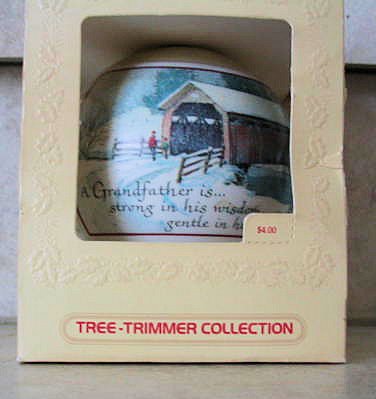 Hallmark 1980 Tree-Trimmer Ornament: Grandfather.
