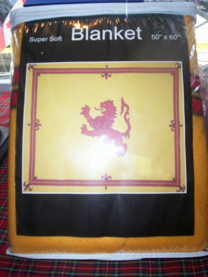 Scottish Lion Rampant Blanket Super soft 50" x 60"