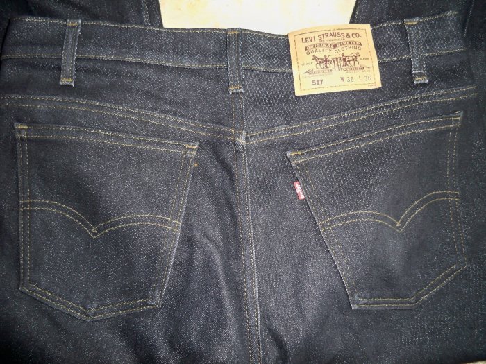 Levi's 517 jeans black 36x36 mens stretch