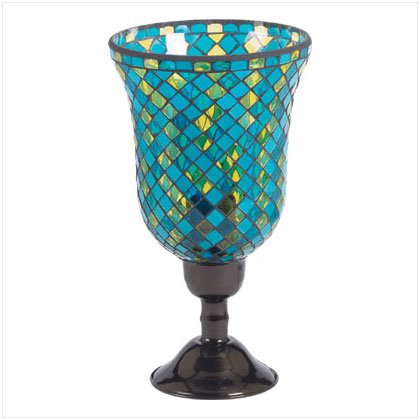 Mosaic Hurricane Lamp