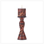 Brown Candle Holder with Candle