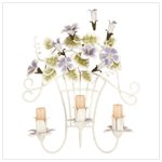Metal Flower Wall Sconce Candle Holder
