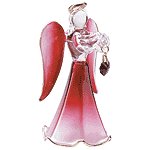 Glass Angel With January Birthstone