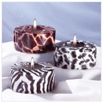 3-Piece Safari Cylinder Candle