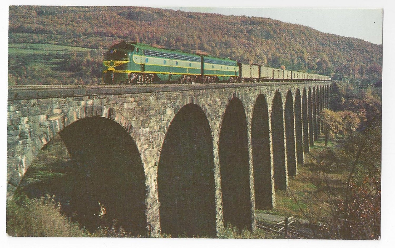 Train Train Erie Limited crossing Starrucca Viaduct Susquehanna PA Train Train Erie Limited crossing Starrucca Viaduct Susquehanna PA