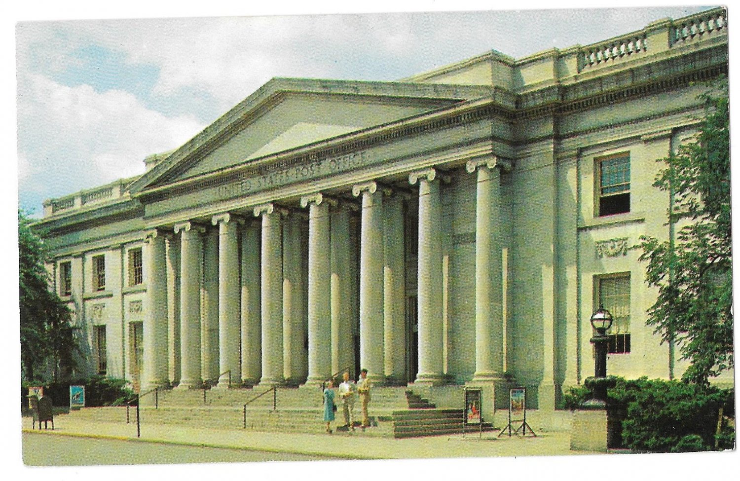 York PA US Post Office South George Street Vintage Chrome Postcard York PA US Post Office South George Street Vintage Chrome Postcard
