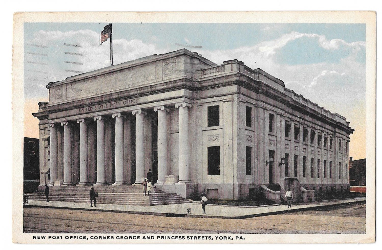 York PA New Post Office Vintage 1919 Postcard Fair and Square York PA New Post Office Vintage 1919 Postcard Fair and Square